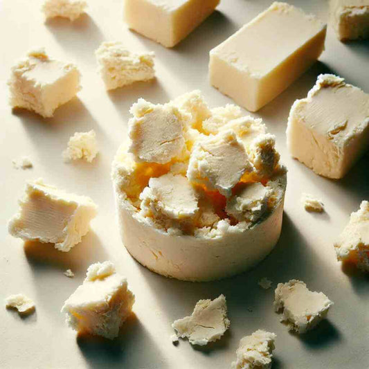 Natural plant-based butters and oils for reducing skin inflammation.