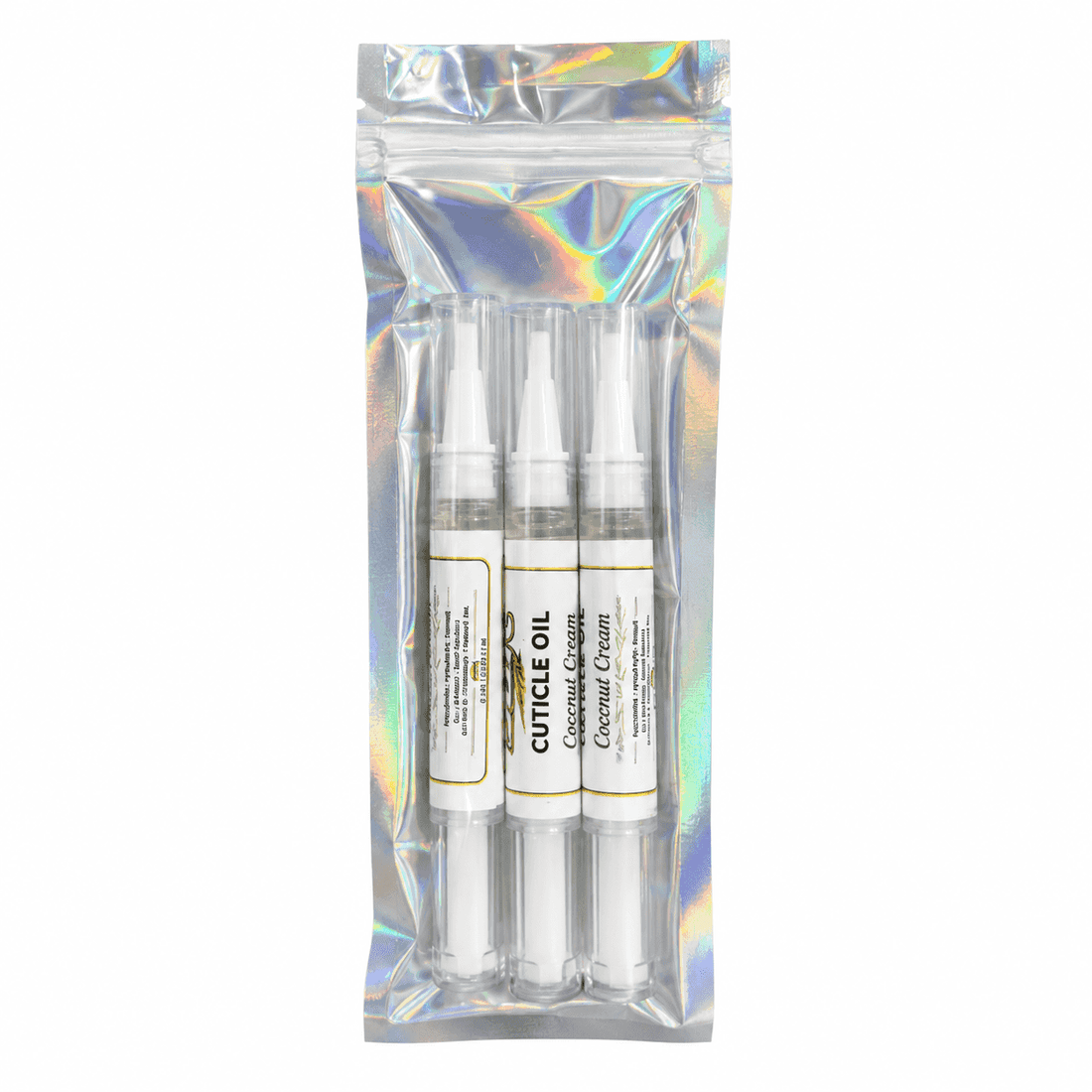 Yellow Brick Road Cuticle Oil Pen for Nails, Coconut Cream Scent, Moisturizing Nail and Cuticle Oil with Brush Applicator, 3 Pack