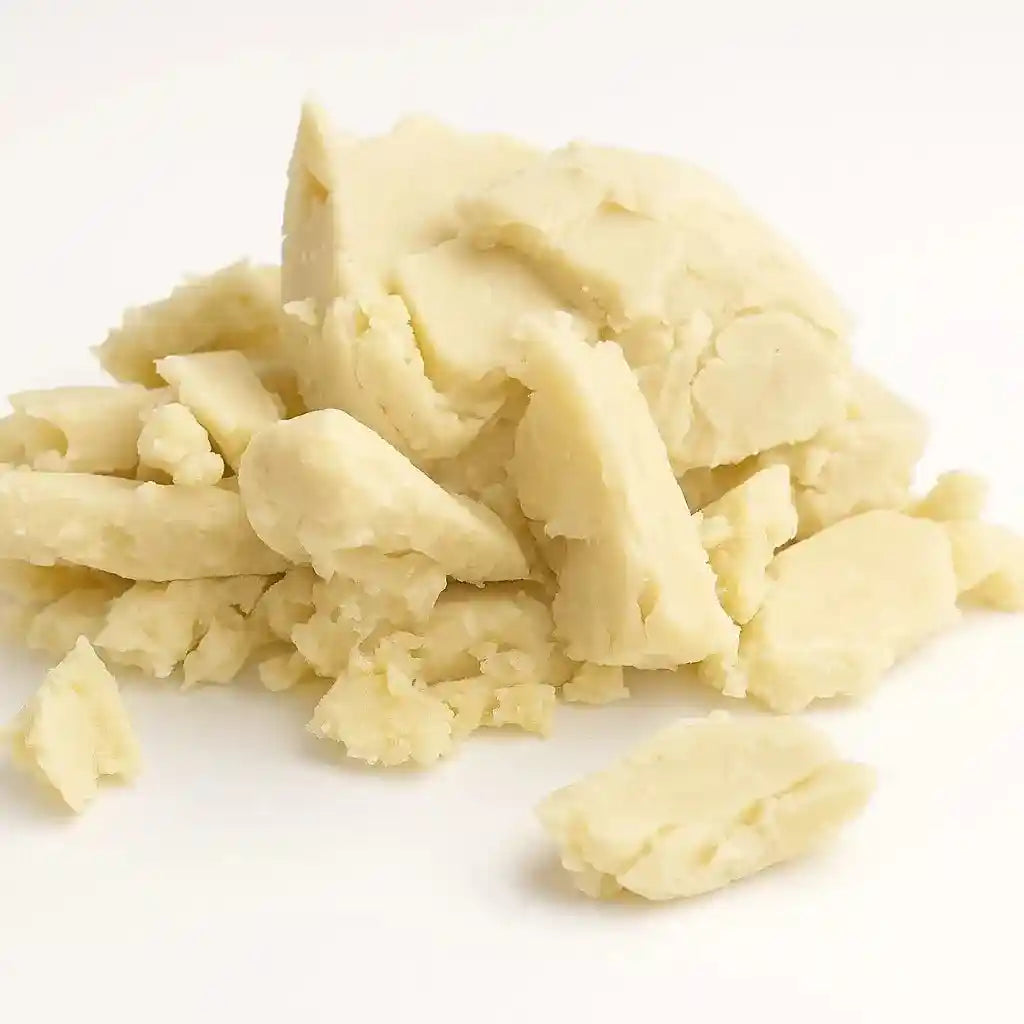 Shea Butter Ivory Unrefined - Pure & Raw Hydration in solid chunks, ideal for skin and hair care or DIY beauty recipes.