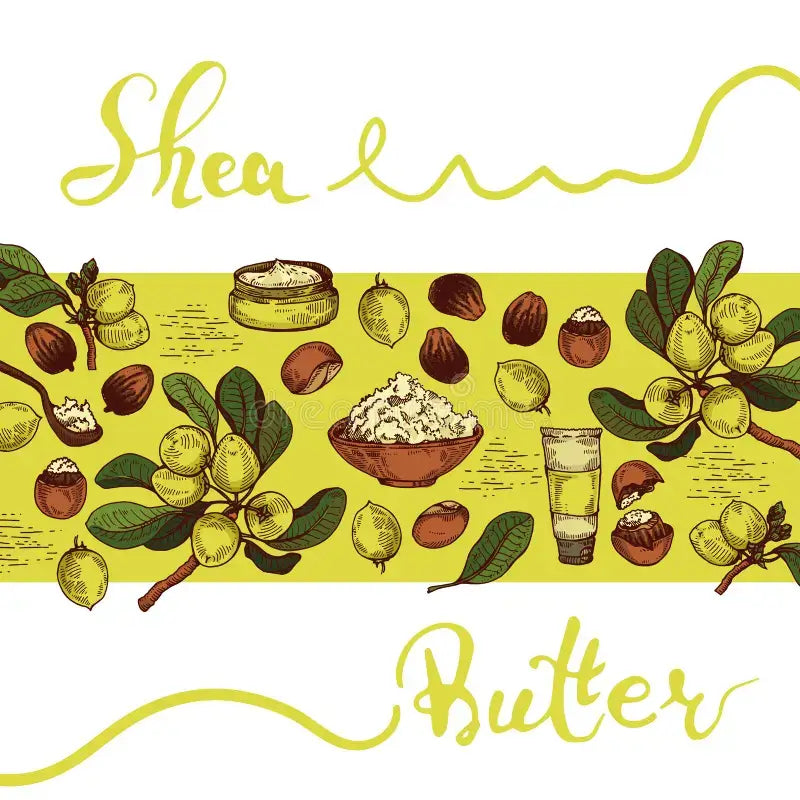 Traditional shea butter making with African women and natural ingredients