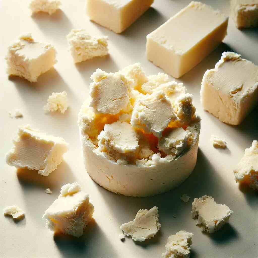 Natural plant-based butters and oils for reducing skin inflammation.