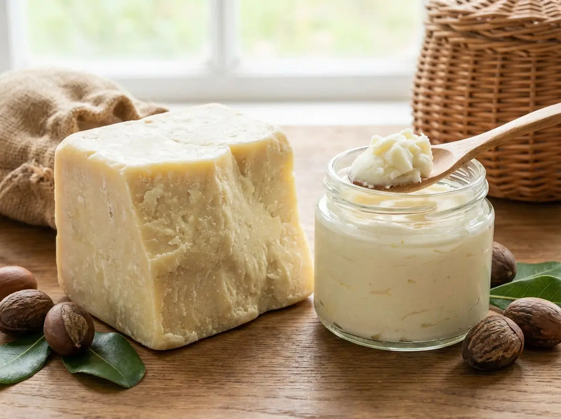 Shea butter for dry skin applied after shower for deep moisture