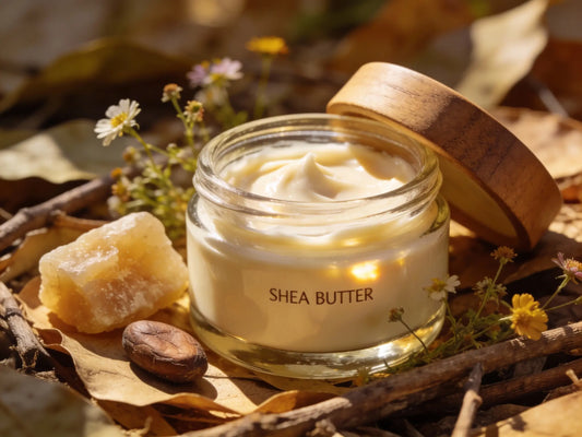 Pure shea butter for skin providing deep hydration and natural skincare benefits