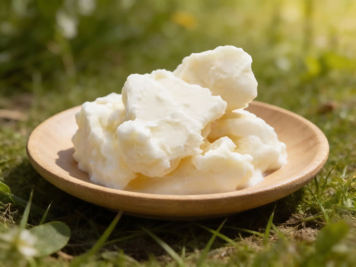Pure shea butter for skin hydration and natural skincare