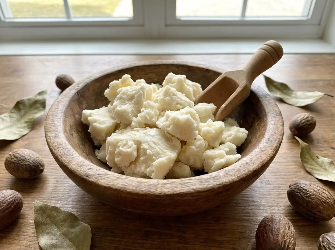Pure shea butter for skin providing deep hydration and natural skincare benefits