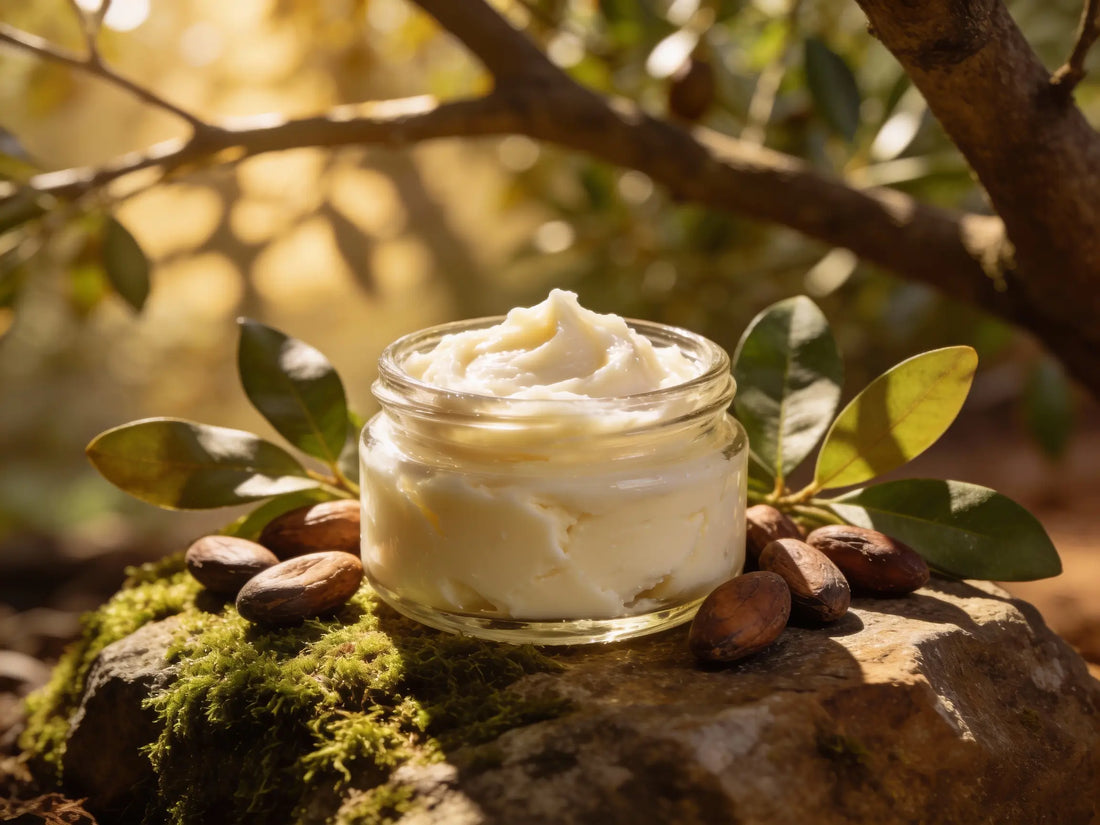 Pure shea butter for skin providing deep hydration and natural skincare benefits