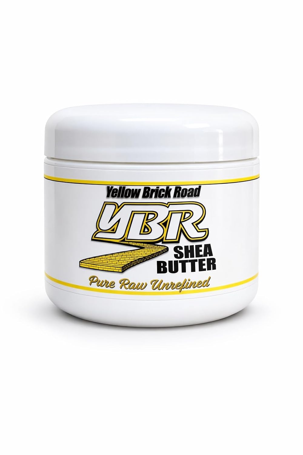 Yellow Brick Road 100% Pure Shea Butter (Raw & Unrefined) – Deep Moisture for Dry Skin, Face, Hands & Body – Natural Hair & Scalp Conditioner – DIY Lotion/Soap Base – 6 oz Jar