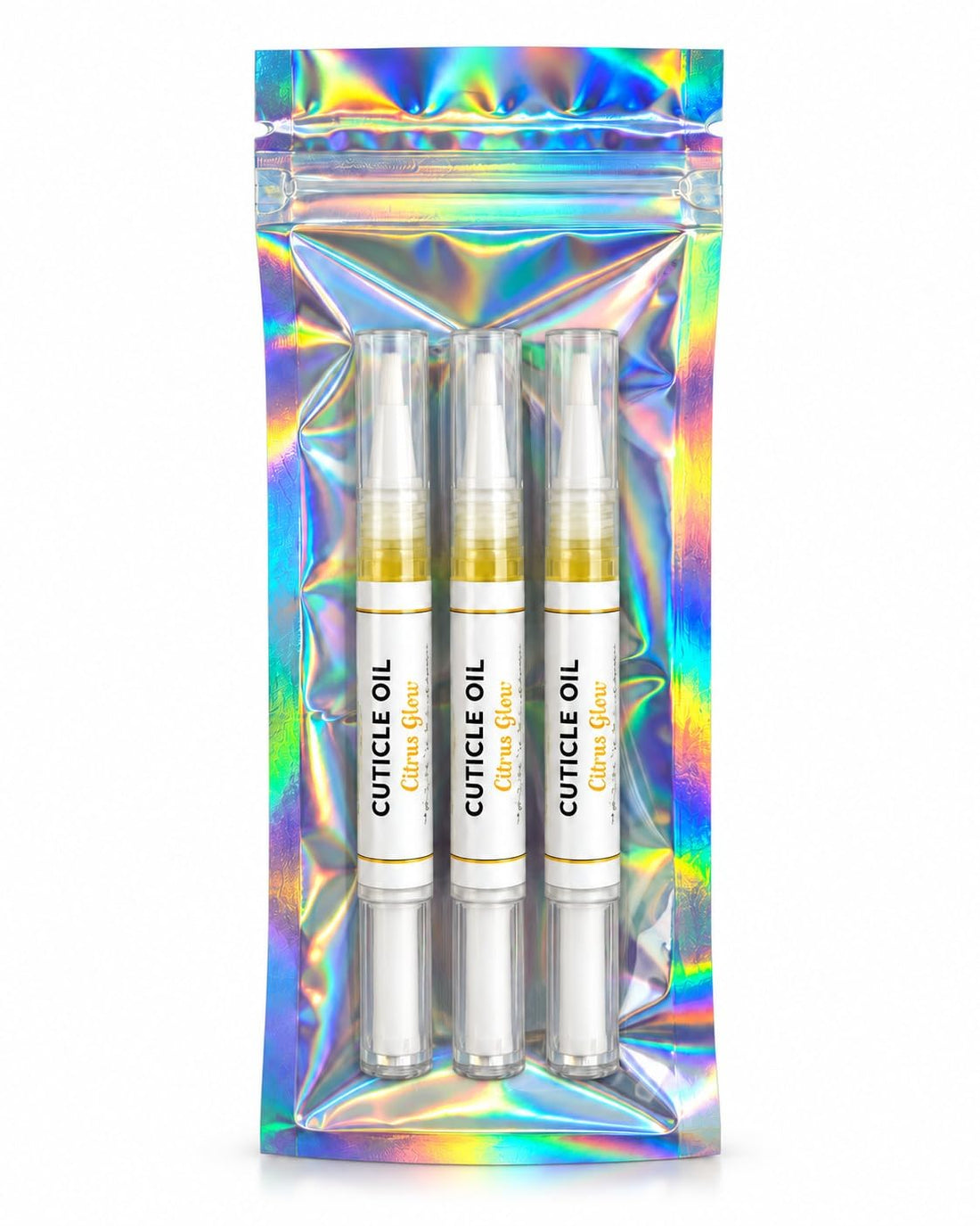 Yellow Brick Road Cuticle Oil Pen for Nails, Citrus Glow Scent, Moisturizing Nail and Cuticle Oil with Brush Applicator, 3 Pack