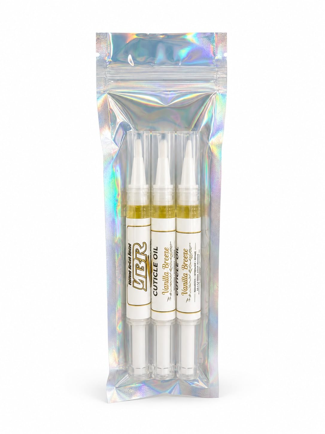 Yellow Brick Road Cuticle Oil Pen for Nails, Vanilla Breeze Scent, Moisturizing Nail and Cuticle Oil with Brush Applicator, 3 Pack