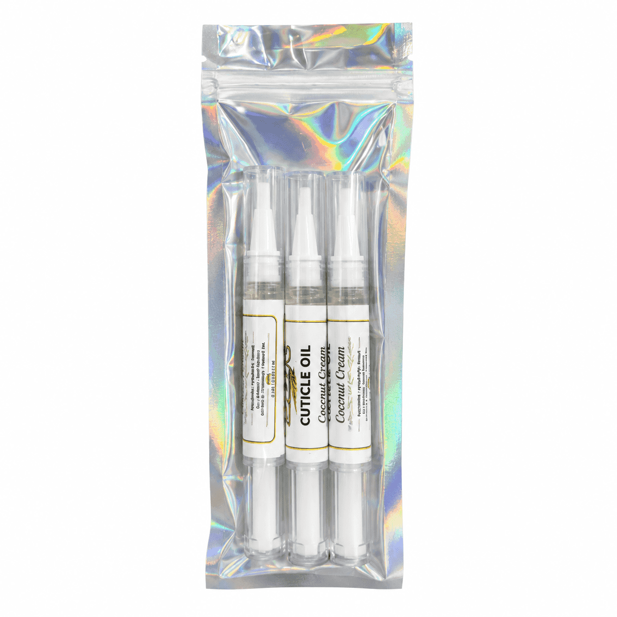 Yellow Brick Road Cuticle Oil Pen for Nails, Coconut Cream Scent, Moisturizing Nail and Cuticle Oil with Brush Applicator, 3 Pack