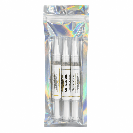 Yellow Brick Road Cuticle Oil Pen for Nails, Coconut Cream Scent, Moisturizing Nail and Cuticle Oil with Brush Applicator, 3 Pack
