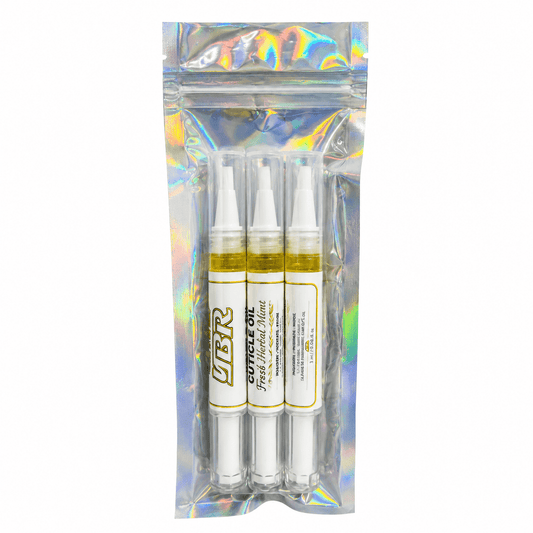 Yellow Brick Road Cuticle Oil Pen for Nails, Fresh Herbal Mint Scent, Moisturizing Nail and Cuticle Oil with Brush Applicator, 3 Pack