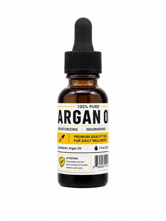 Argan Oil, 1 oz Amber Glass Dropper Bottle - Essential Oil