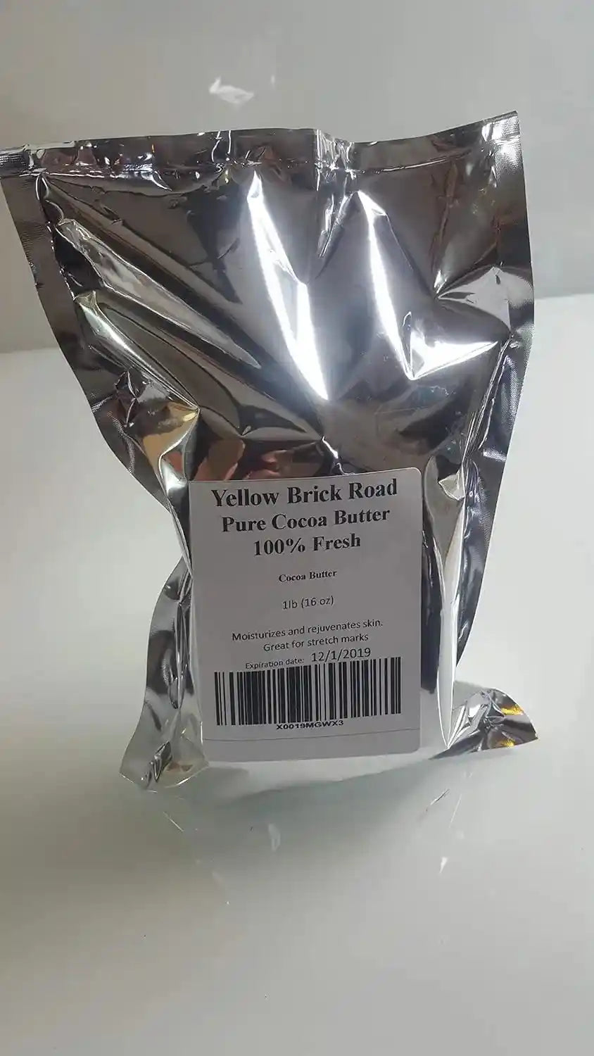 Natural raw cocoa butter solid 1 lb for skin care and cooking